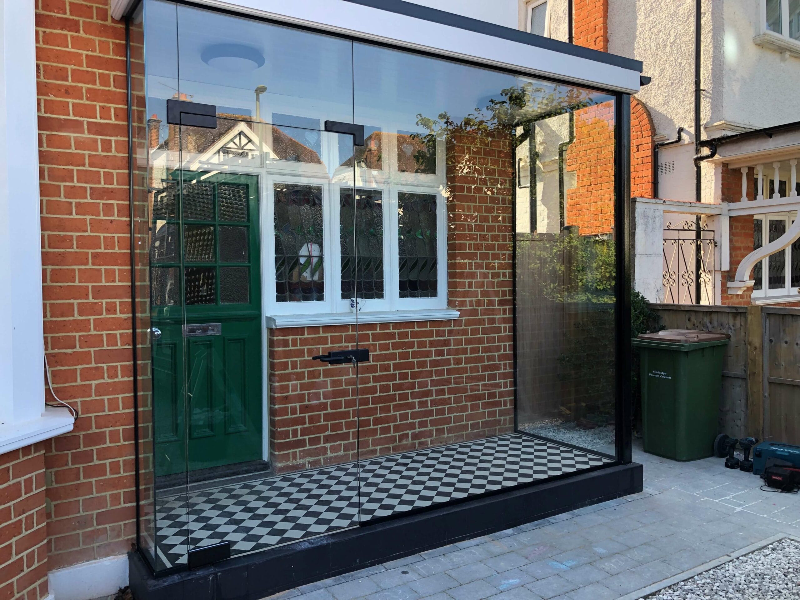 Modern Contemporary Glass Porch